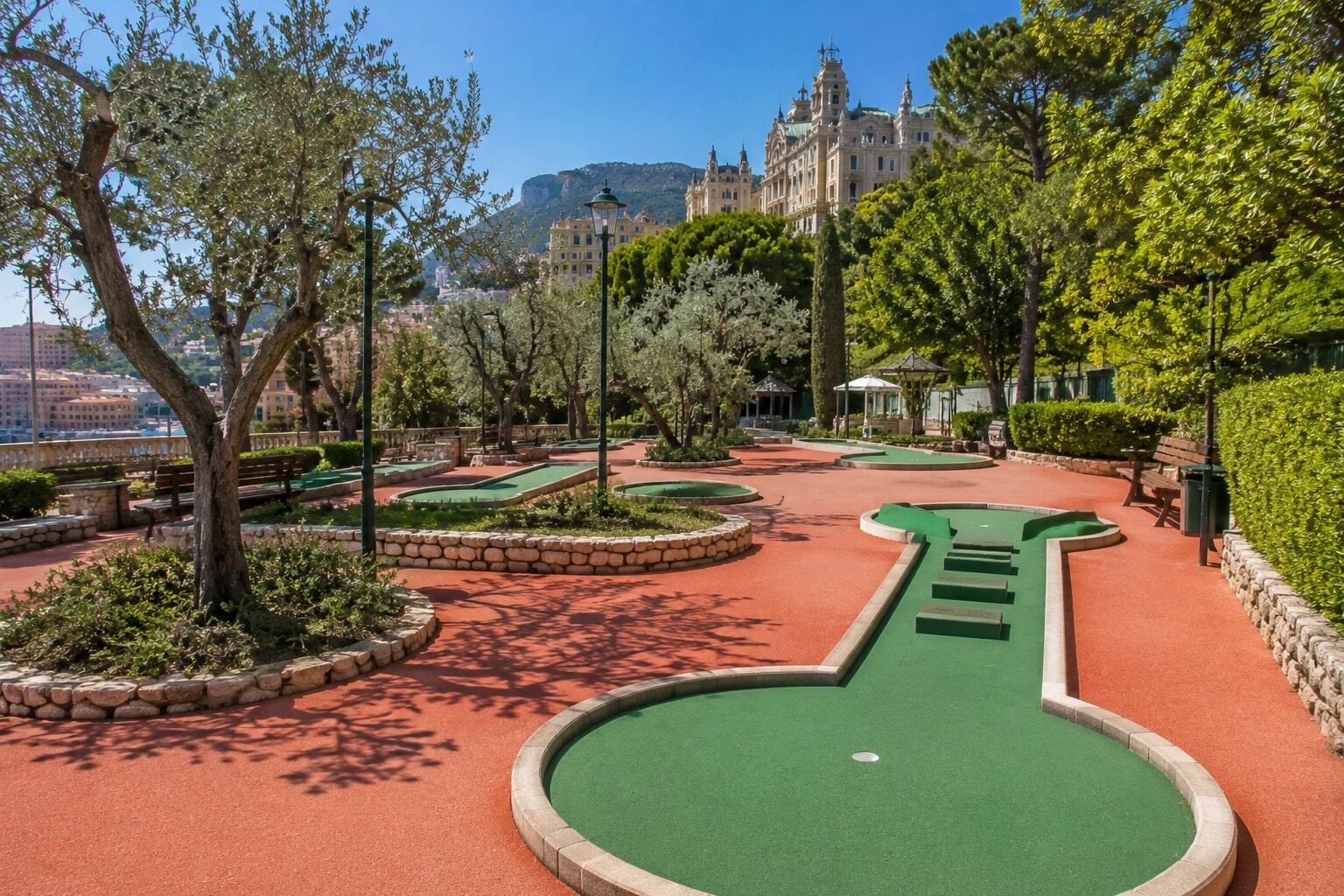 Illustration of Monaco Mini-Golf at Parc Princesse Antoinette