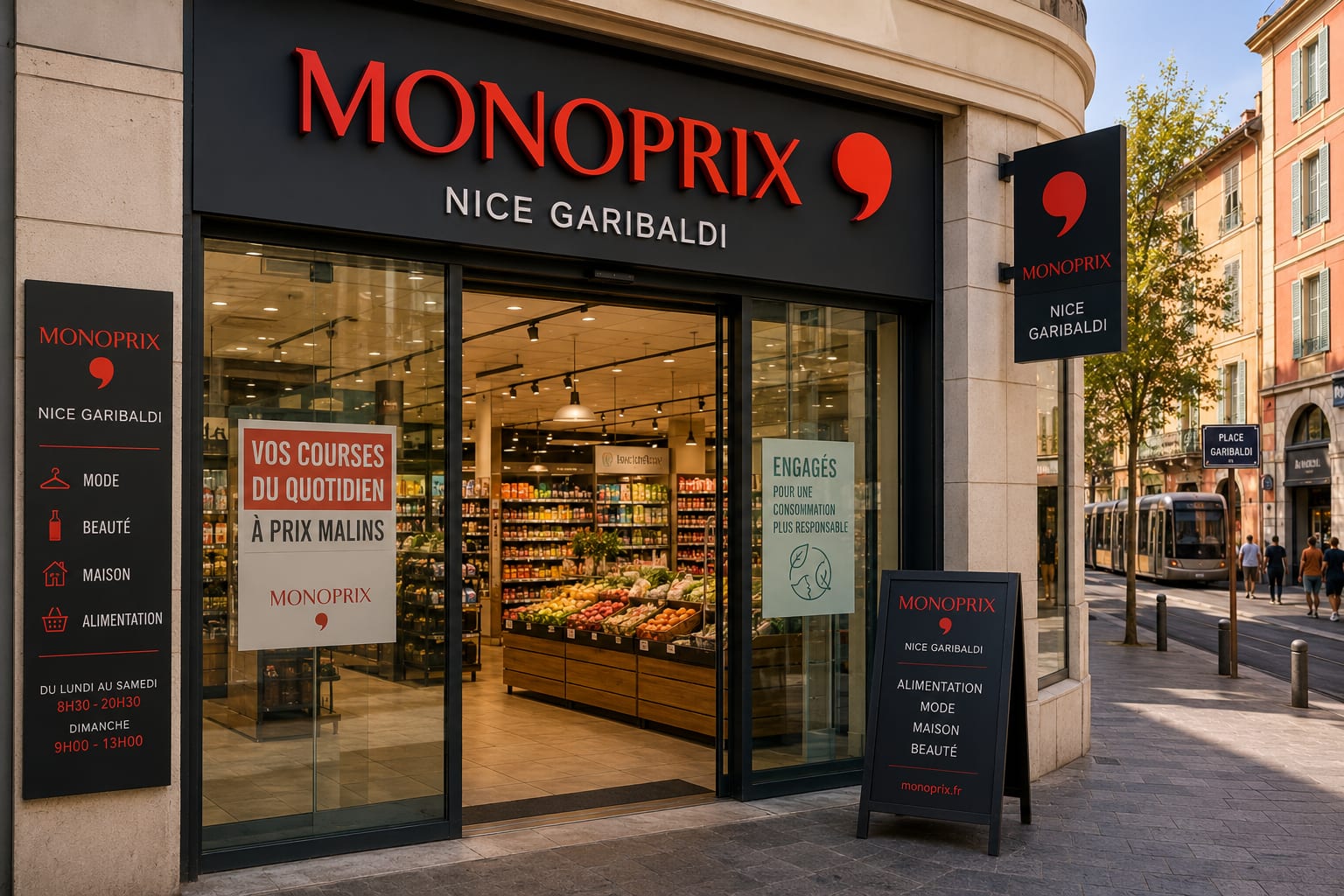 Illustration of Monoprix Nice Garibaldi