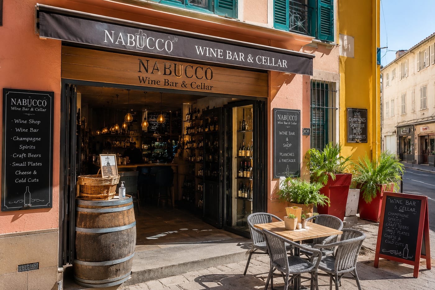 Illustration of Nabucco Wine Bar & Cellar in Menton