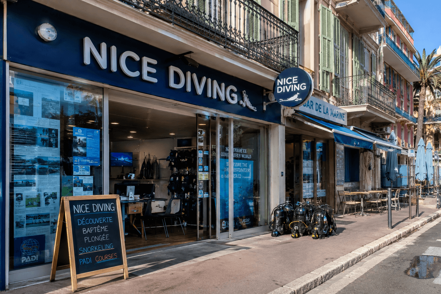 Illustration of Nice Diving