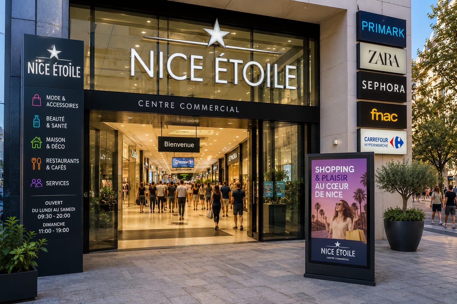 Illustration of Nice Étoile shopping centre