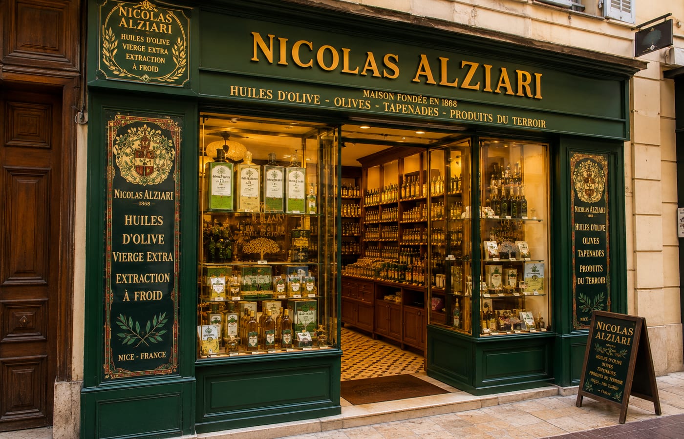 Illustration of Nicolas Alziari in Nice