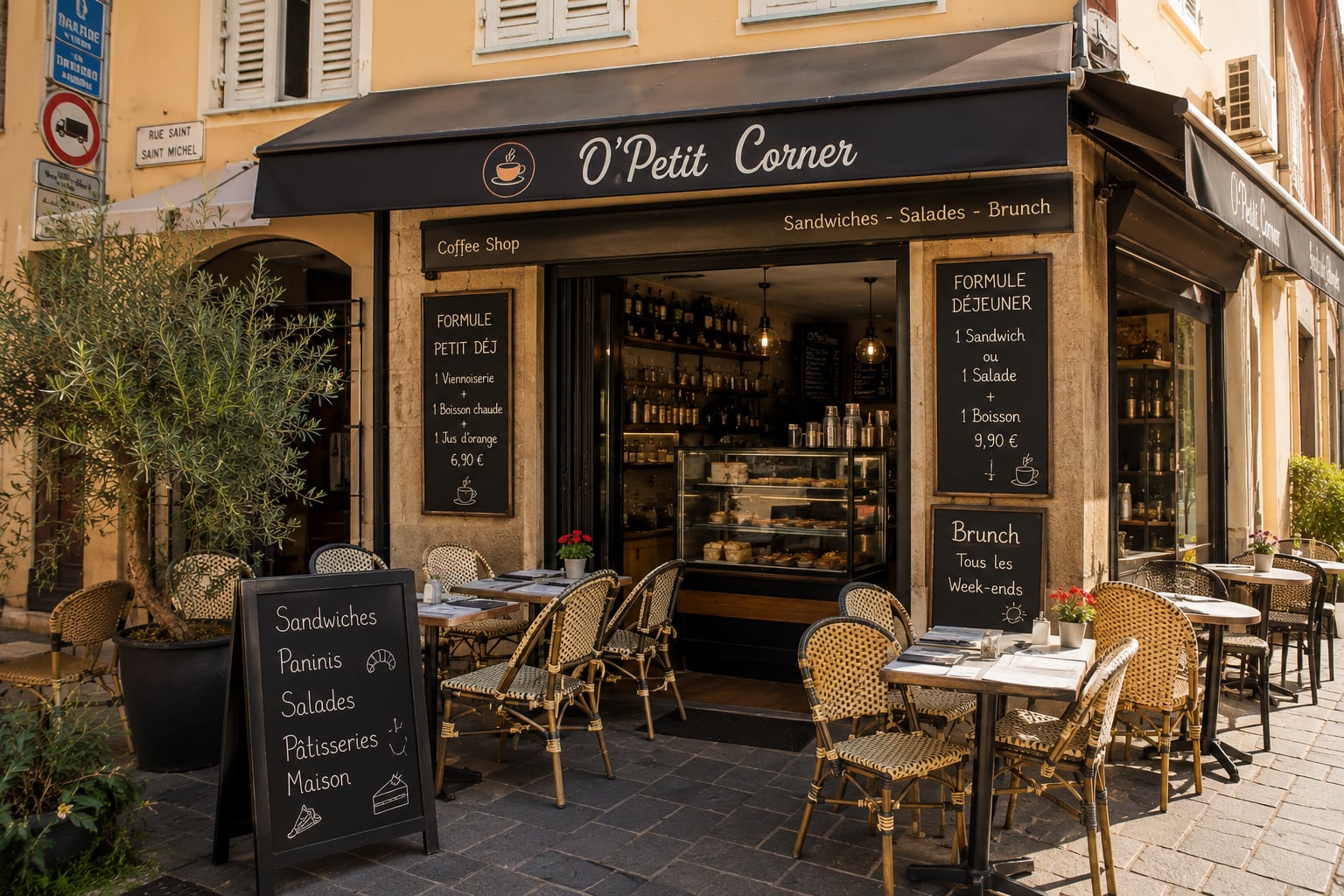 Illustration of O' Petit Corner in Menton