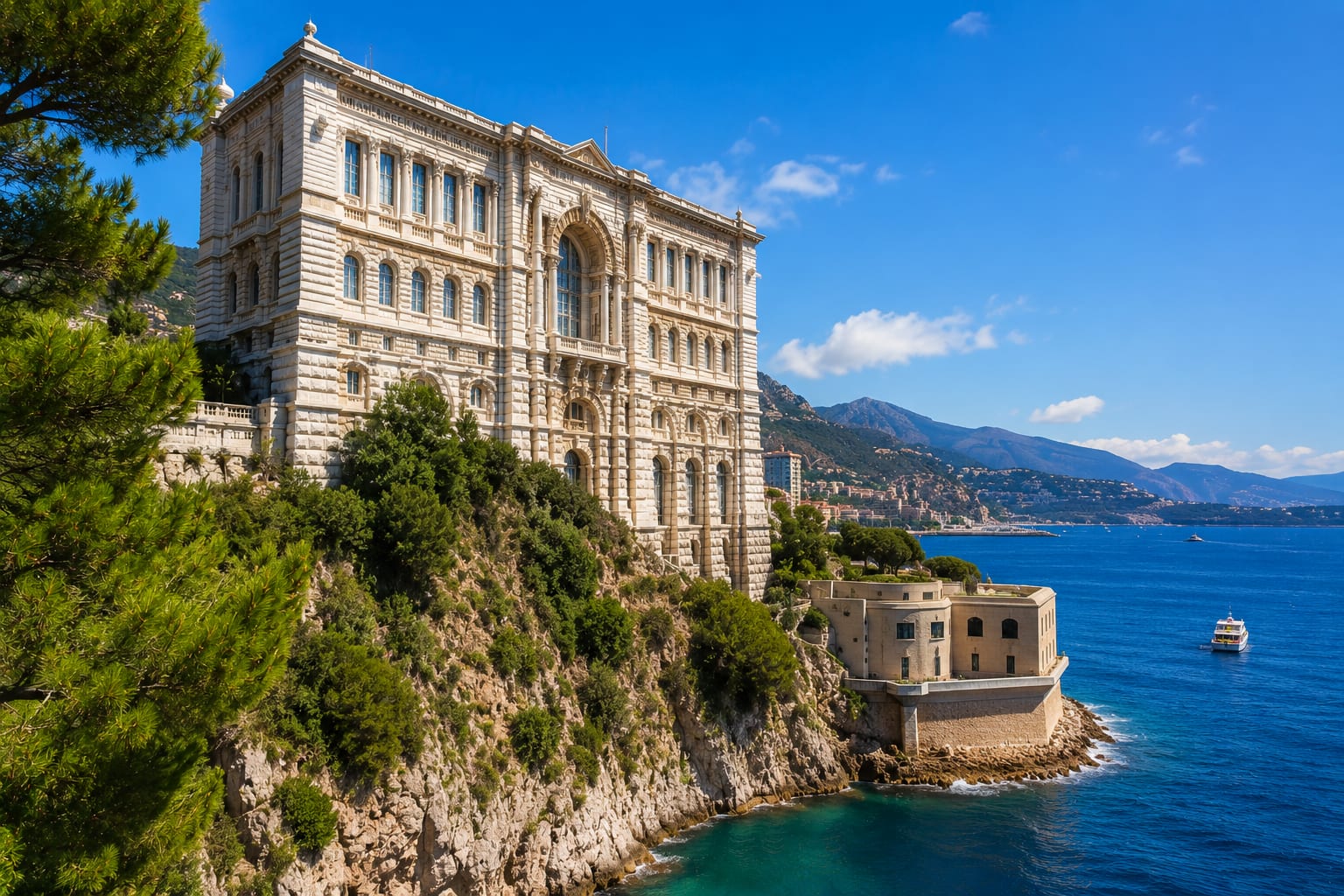 Illustration of the Oceanographic Museum of Monaco