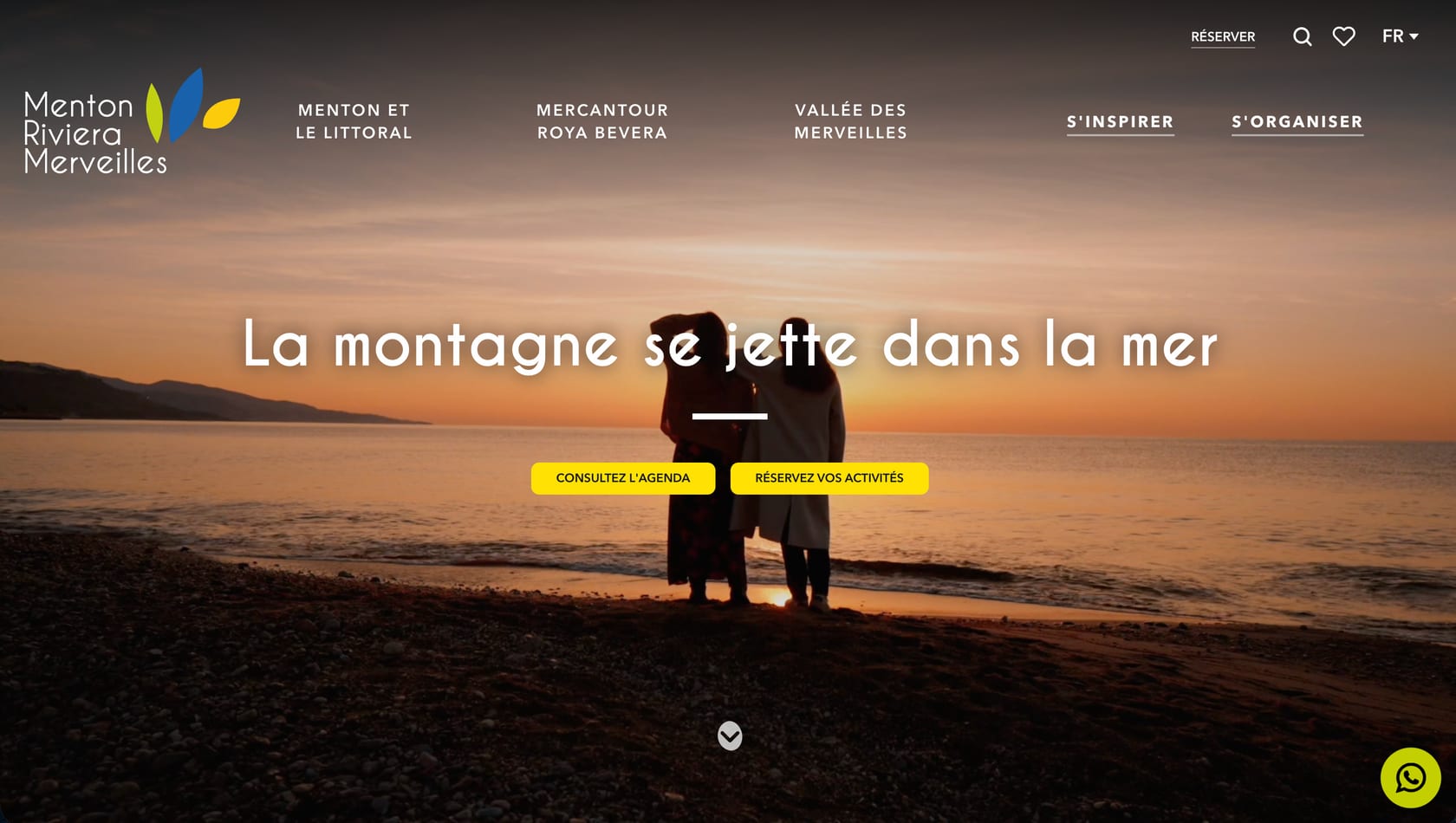 Menton Riviera & Merveilles tourism portal snapshot