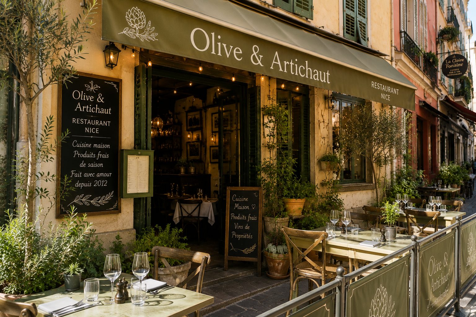 Illustration of Olive & Artichaut in Nice
