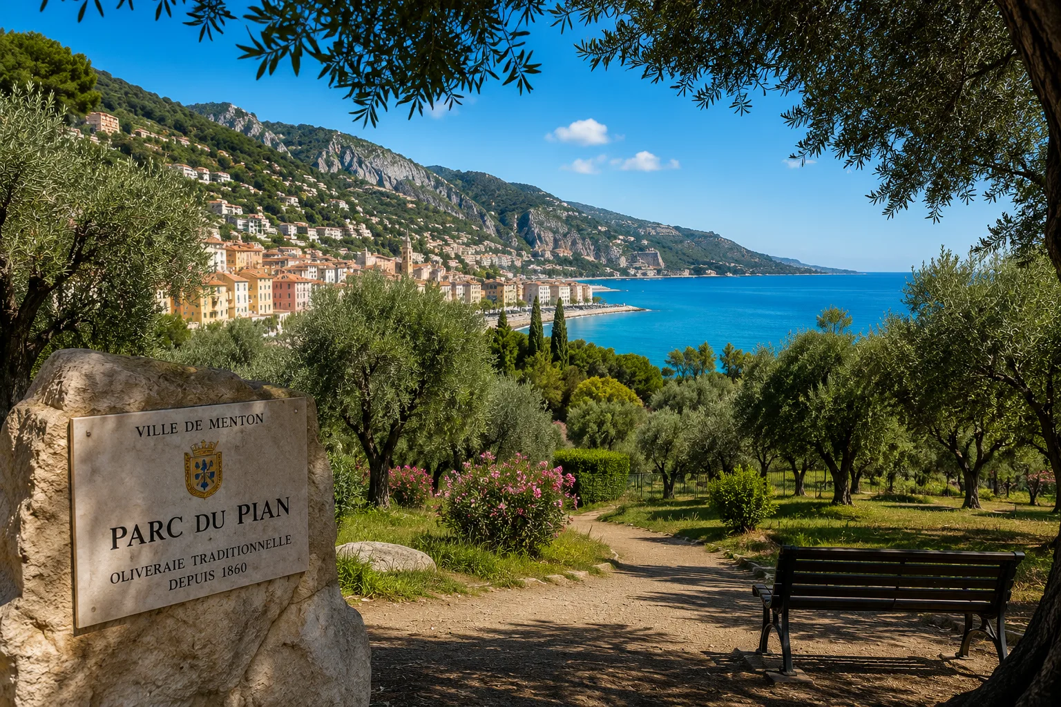 Illustration of Parc du Pian in Menton
