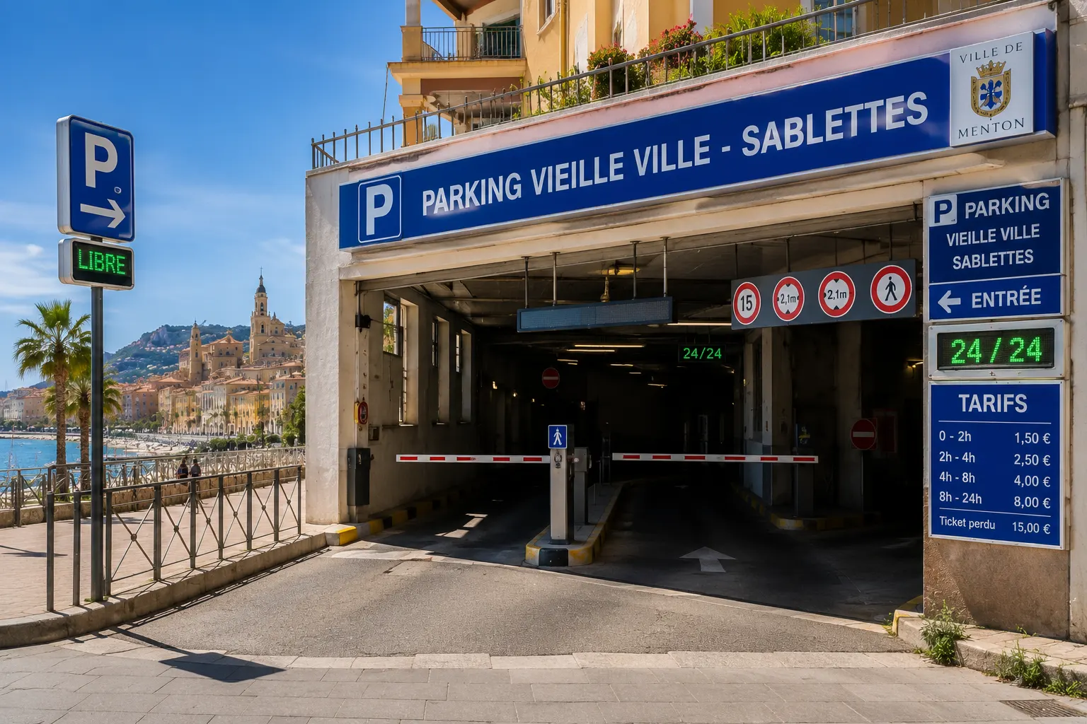 Illustration of Parking Vieille Ville - Sablettes in Menton