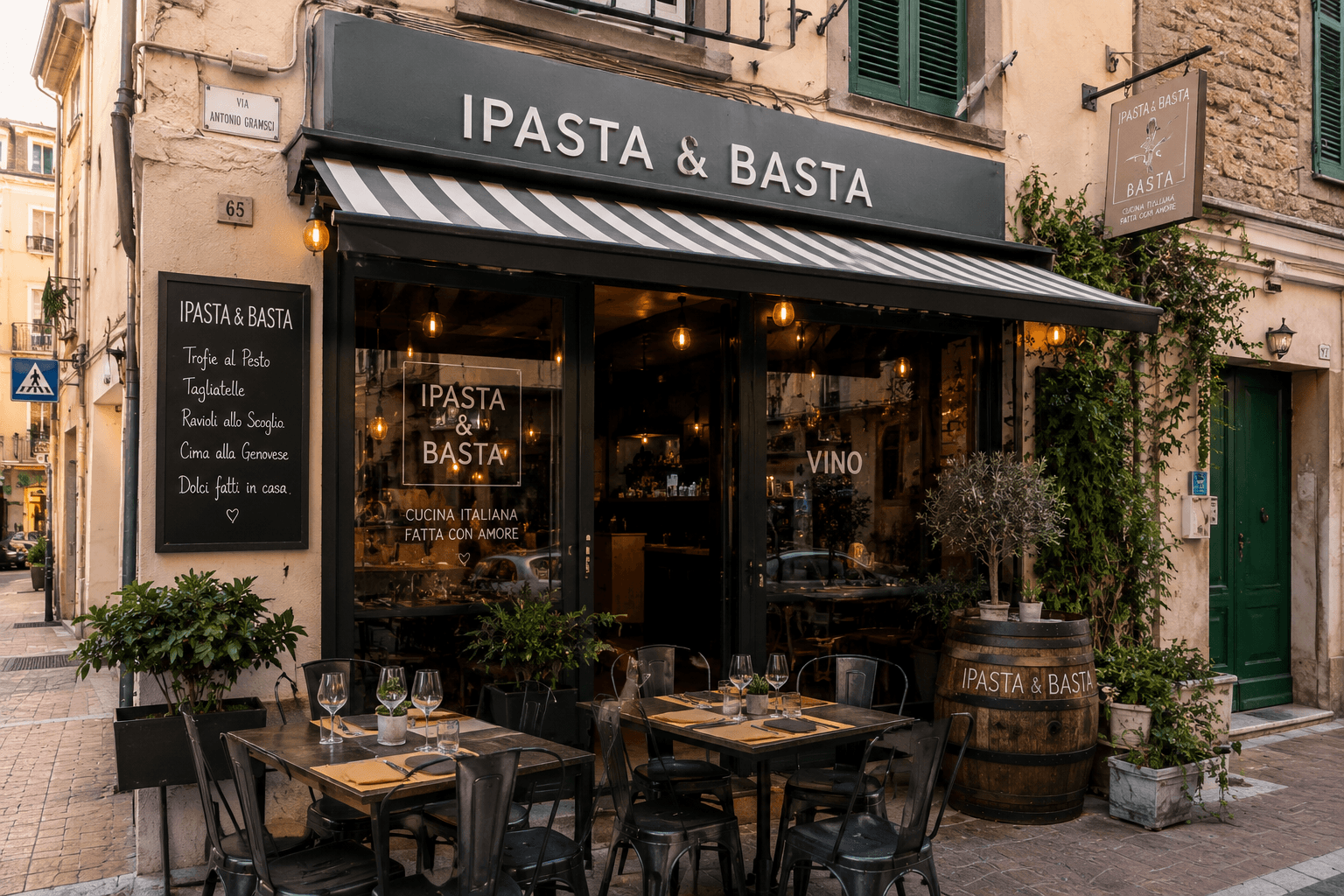 Illustrazione di Pasta & Basta a Ventimiglia