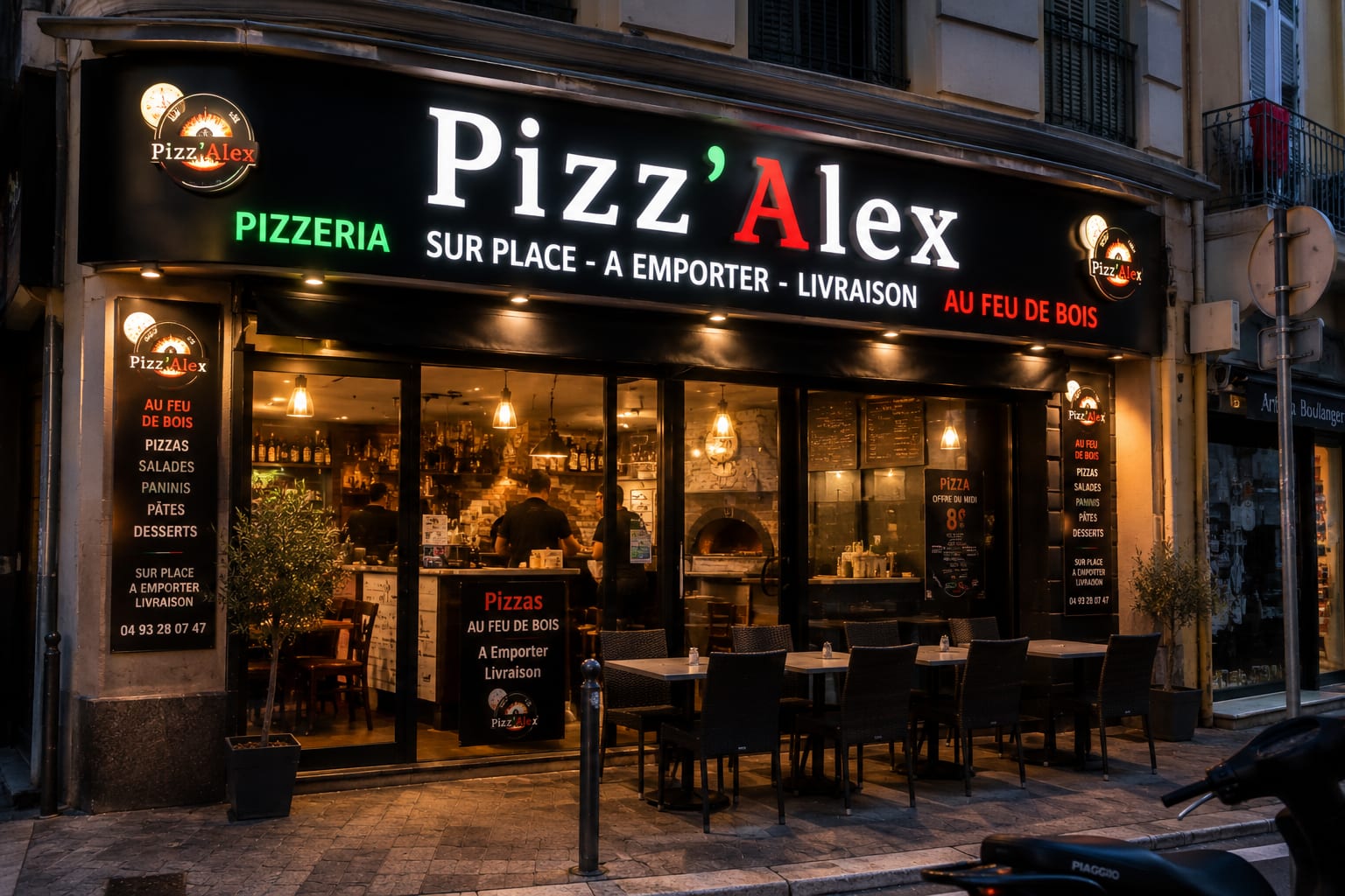 Illustration of Pizz'Alex pizzeria in Menton