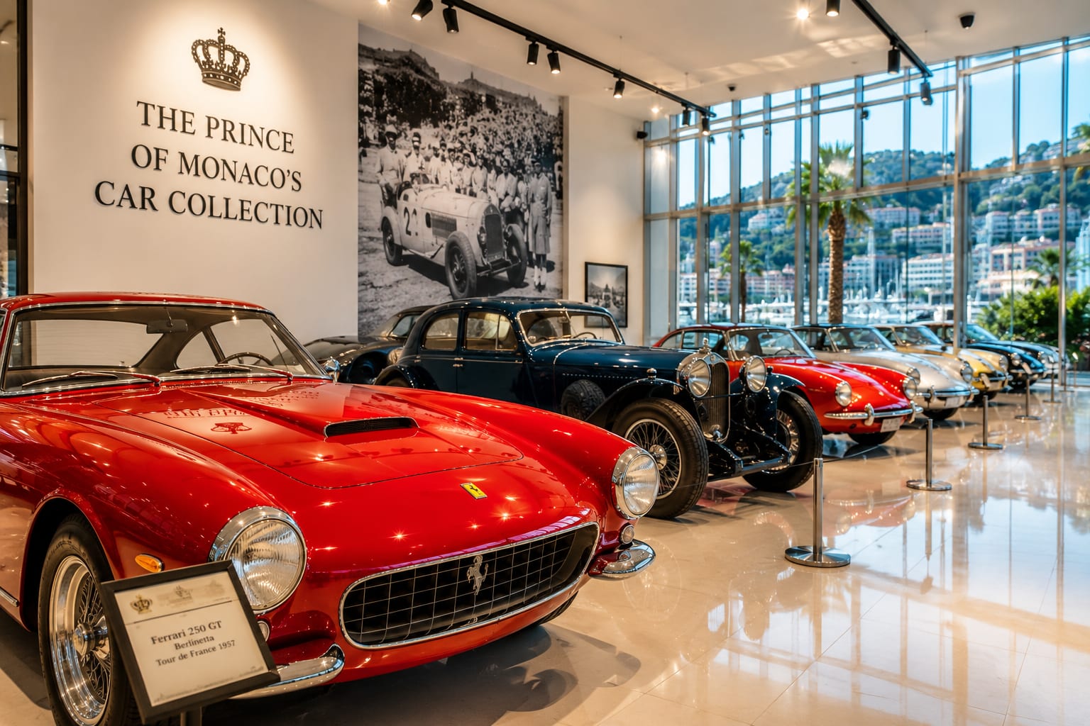 Illustration of the Prince of Monaco's Car Collection