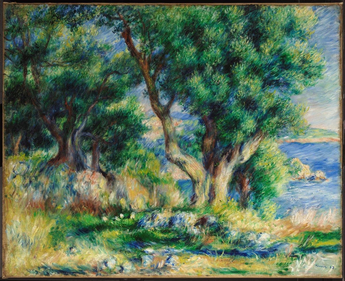 Paysage sur la cote, pres de Menton
