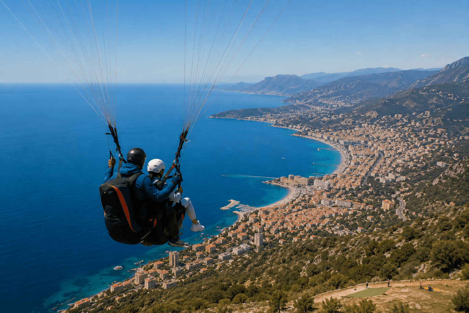 Illustration of Roquebrune & Menton paragliding area