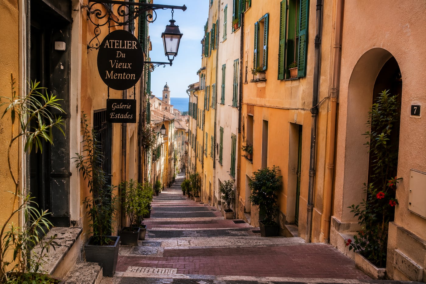 Rue Longue in Menton's old town