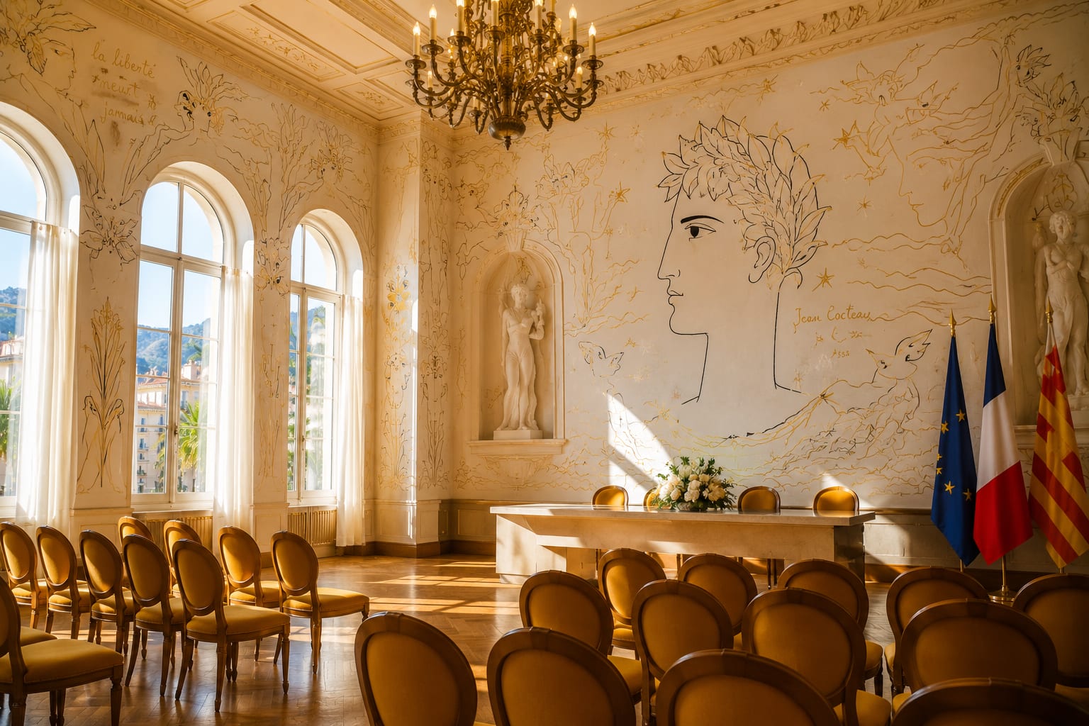 Illustration of La Salle des Mariages Jean Cocteau in Menton