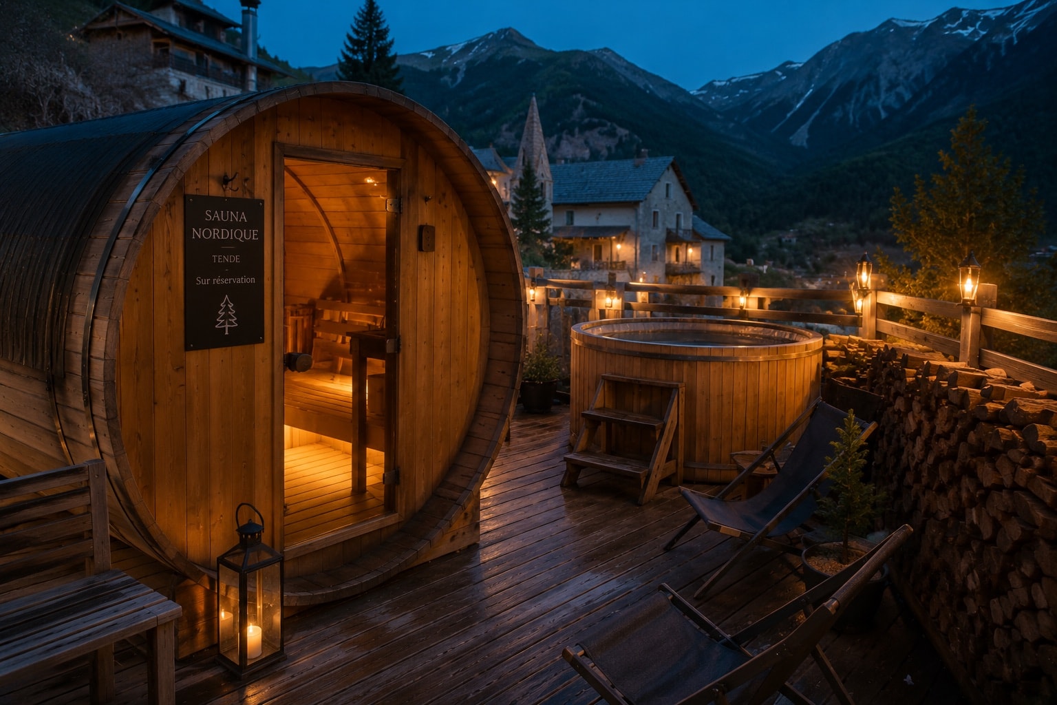 Illustration of Sauna Nordique Tende