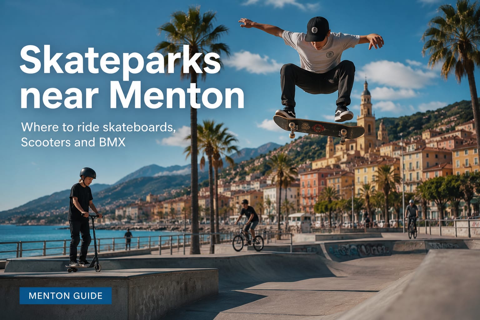 Illustration of skateparks near Menton