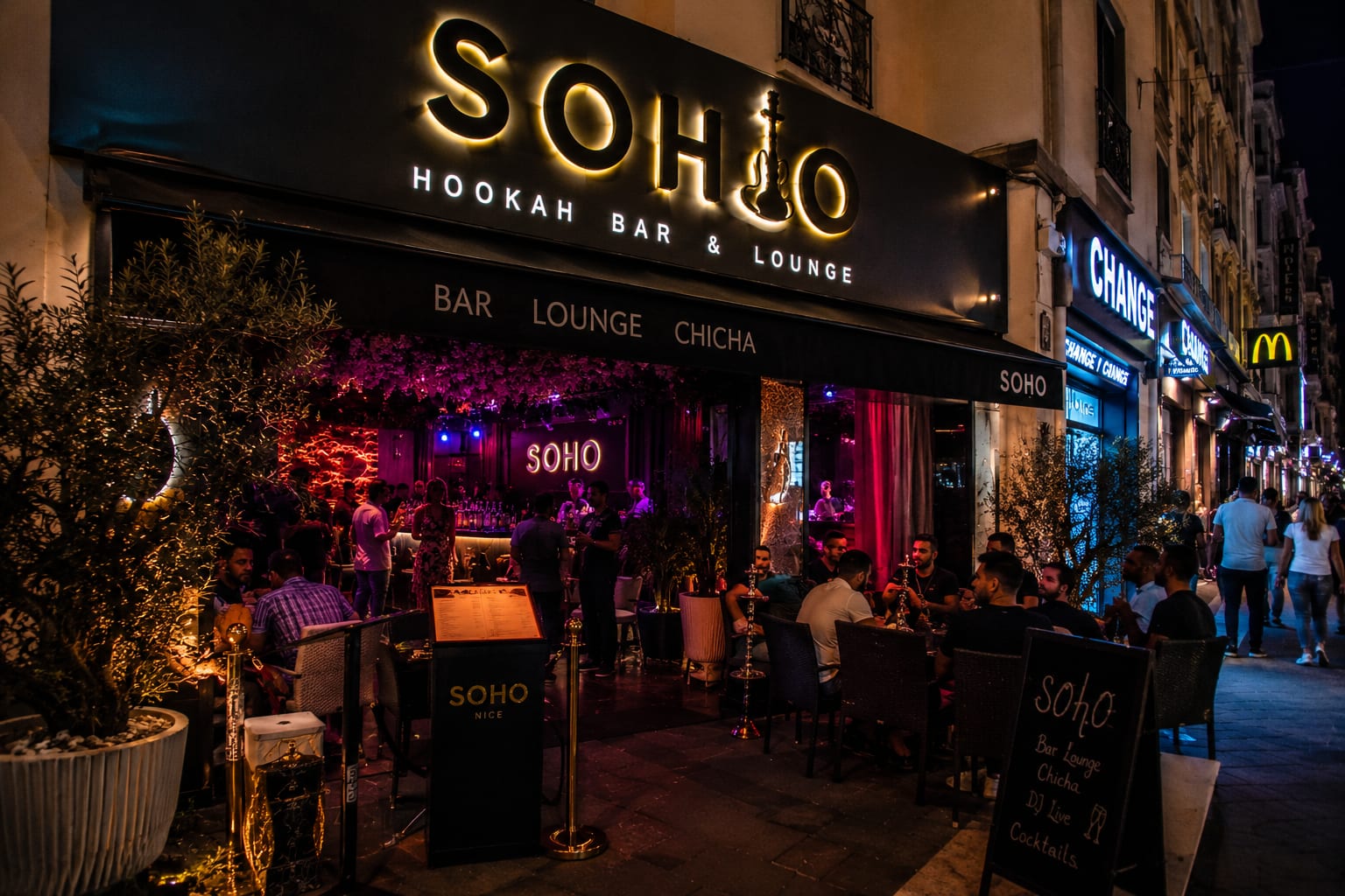 Illustration of Soho Hookah Bar & Lounge in Nice