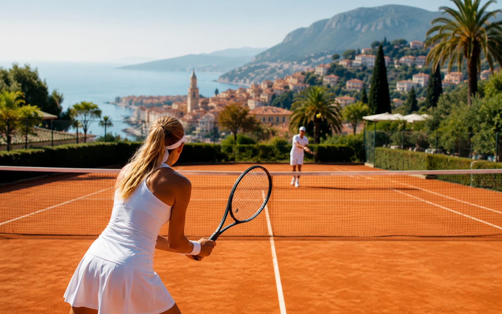 Tennis and padel courts near Menton