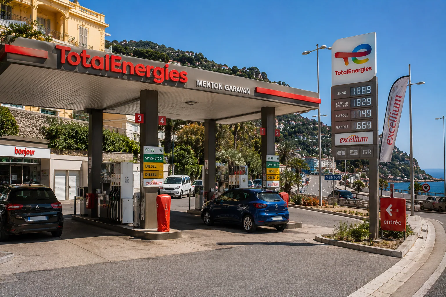 Illustration of TotalEnergies Menton Garavan