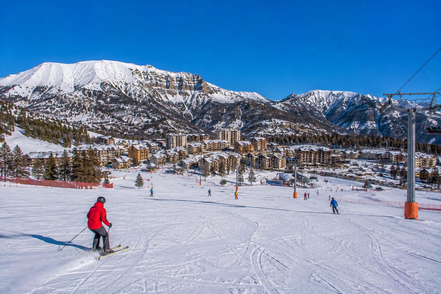 Illustration of Valberg in the Southern Alps