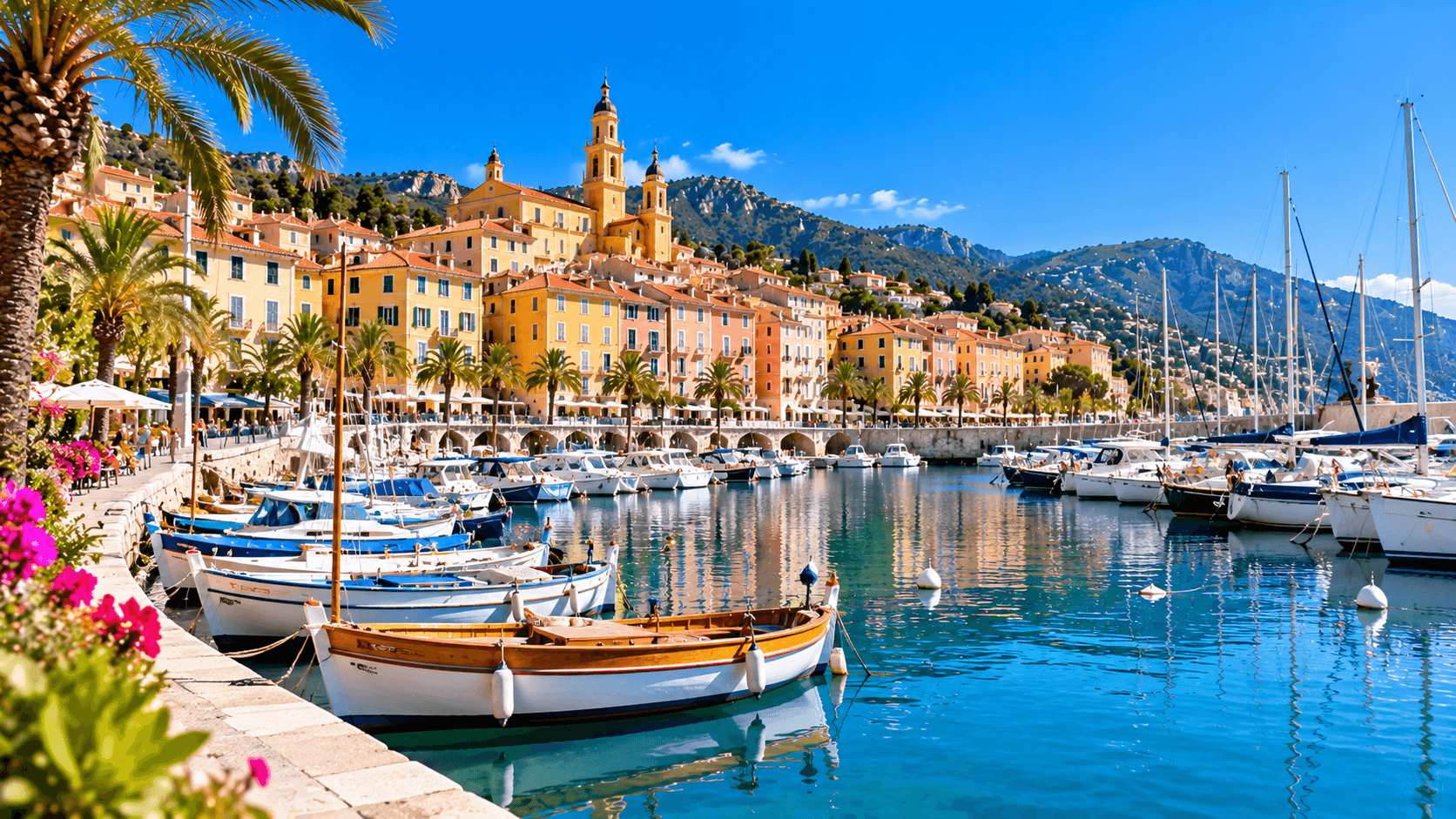 Illustrazione di Vieux Port de Menton