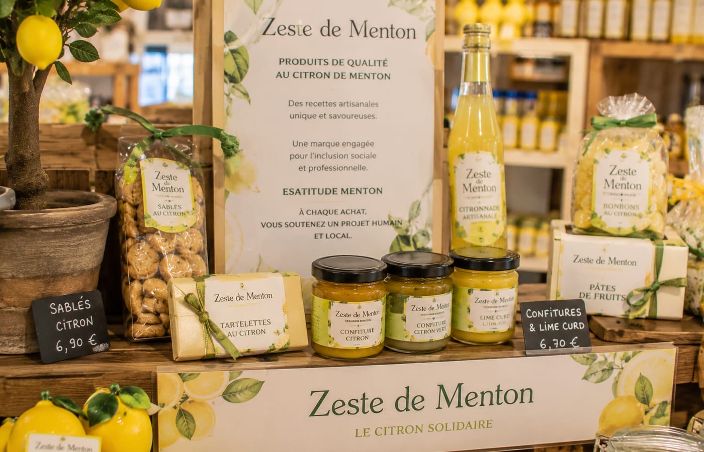 Illustration of Zeste de Menton lemon gifts